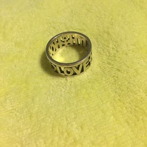 Faith, hope & love James Avery Ring